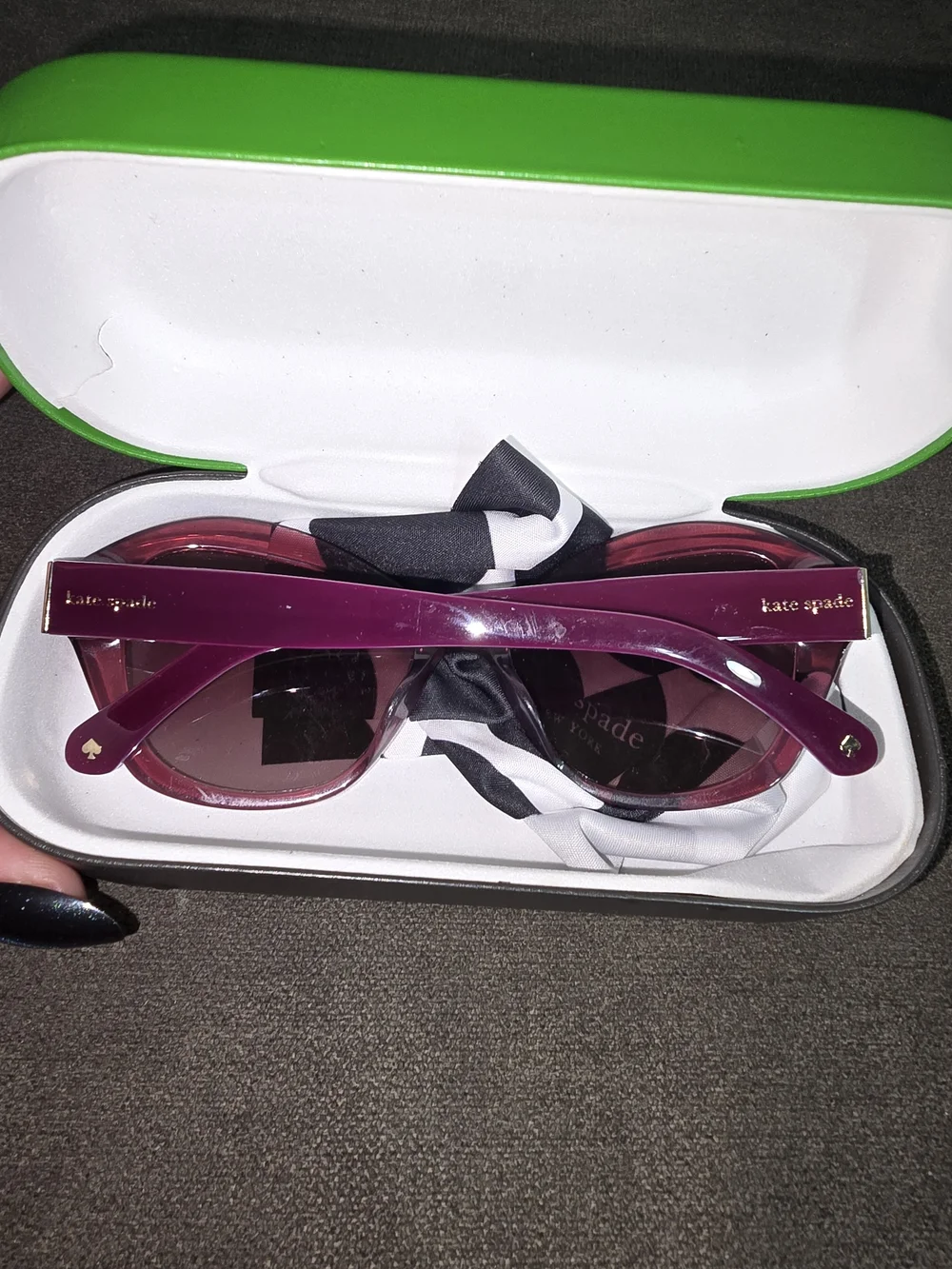kate spade Purple Gradient Oversized Sunglasses